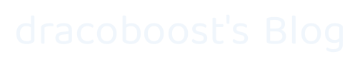 dracoboost's Blog